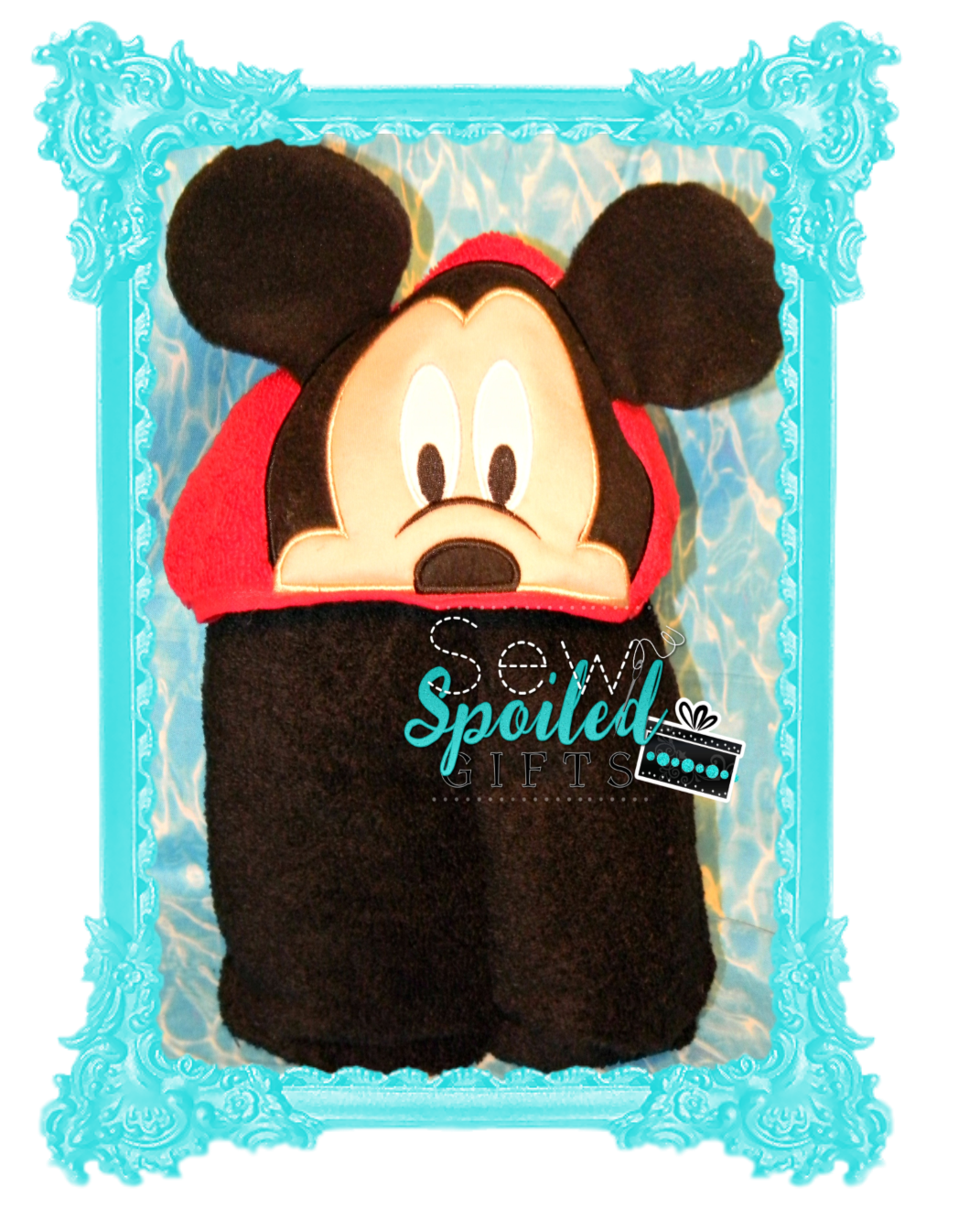 mouse friend hooded towel