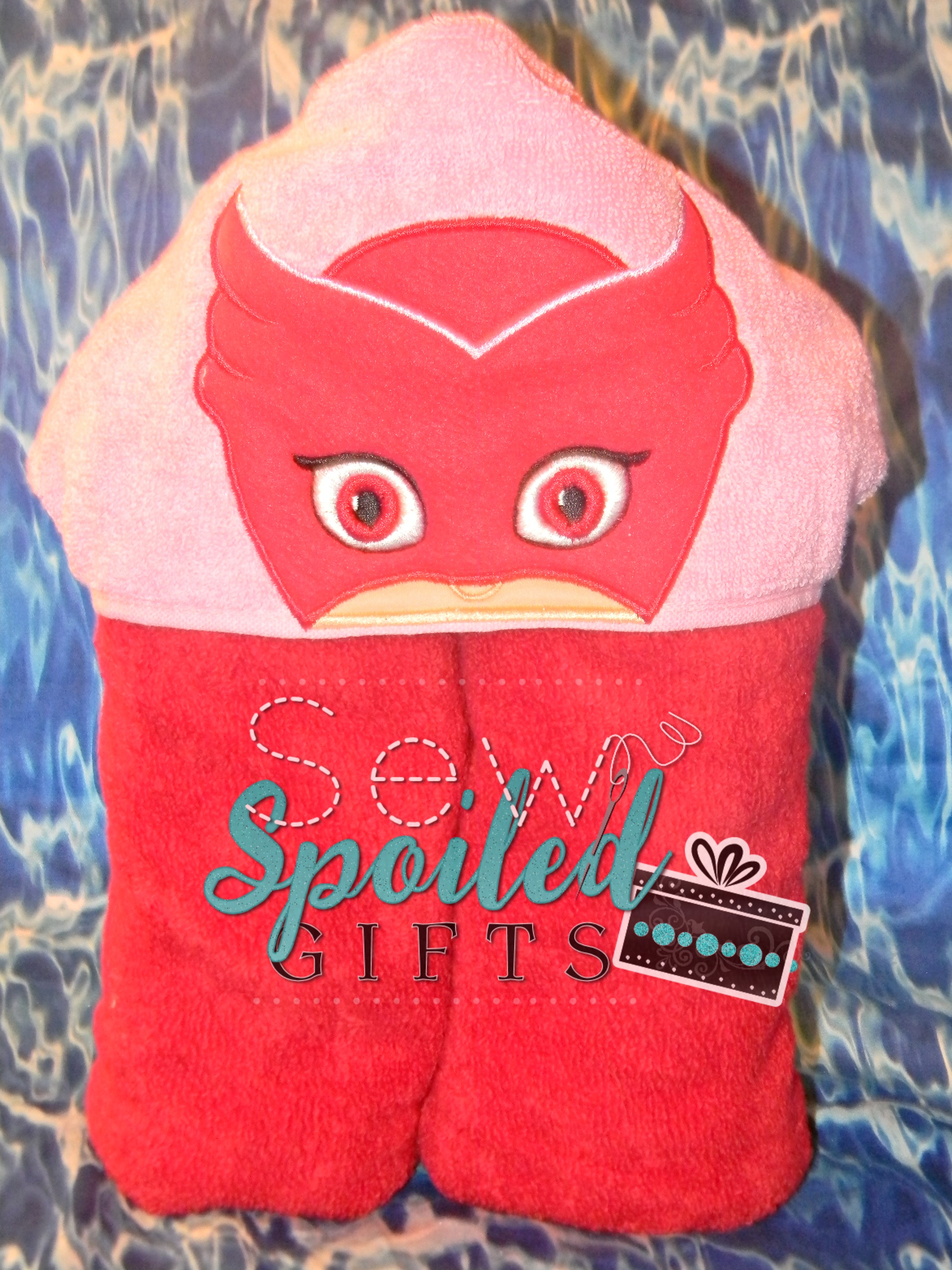Owl Girl Hooded Towel