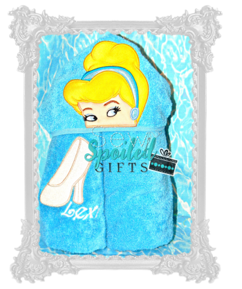 Glass Slipper Princess Hooded Towel